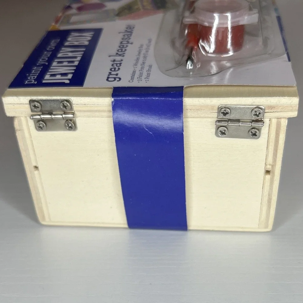 Horizon Group USA Paint Your Own Jewelry Box 53496D Craft Kit Lot w/ Framed Kit